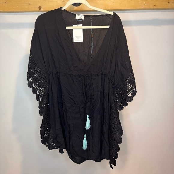 David and Young Other - NWOT David & Young Black Lace Swimsuit Cover-Up
